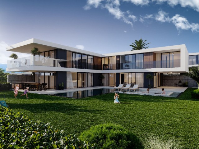 Cyprus Kyrenia Çatalköy Ultra Luxury 5 + 1 Villas For Sale with Turkish Cob on the Beach ** 
