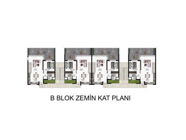 KIBRIS GİRNE ESENTEPE DE DENİZE SIFIR  1+1 VE 2+1  LUKS  DAİRELER