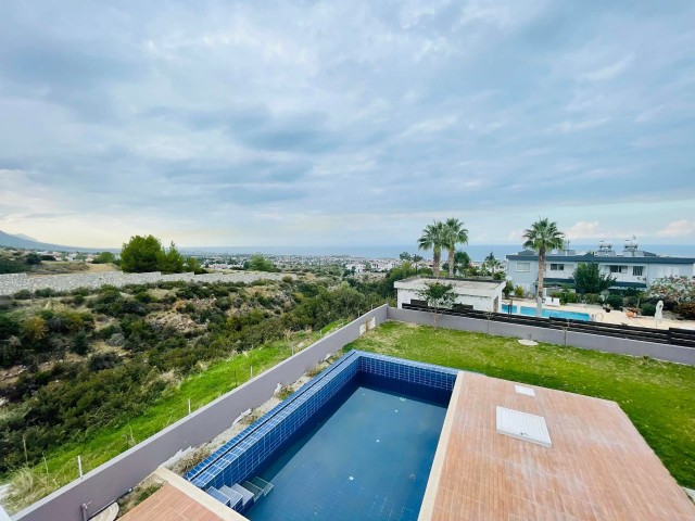 SINGLE AUTHORIZED PRIVATE VILLA WITH POOL IN 1030 M2 LAND WITH STUNNING SEA VIEW IN CYPRUS GIRNE ÇATALKÖY