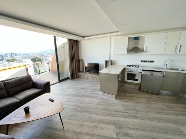 Duplex 3+1 Penthouse with 4 Spacious Balconies in the Center of Kyrenia
