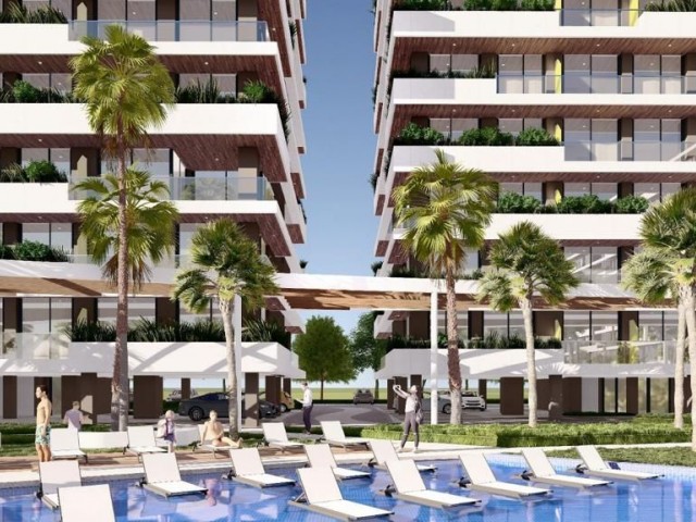 KKTC, İskele Long Beach'de Satılık 1+1 Daireler