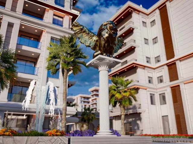 A Magnificent Life with Rental Guarantee Begins in Cyprus Iskele Long Beach 1+1 Apartments for Sale