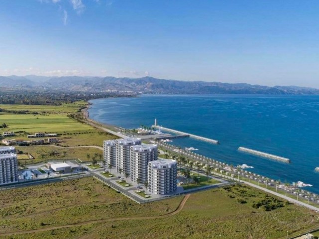 Cyprus Lefke Beachfront Wellness Project with Turkish Title Studio, 1,2,3 Bedroom Apartments with Payment Plan