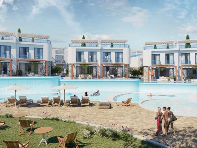 Ein Leben am Meer beginnt in Zypern Girne Lapta 1+1 Penthouse-Wohnungen mit Zahlungsplan zum Verkauf