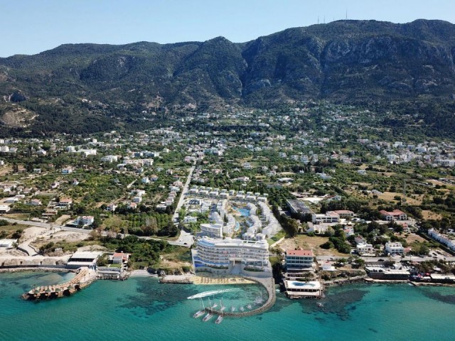 Ein Leben am Meer beginnt in Zypern Girne Lapta 1+1 Penthouse-Wohnungen mit Zahlungsplan zum Verkauf