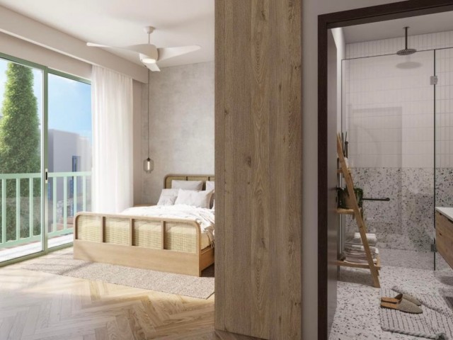 Kıbrıs Girne Lapta da  Denize Sıfır Bir Yaşam Başlıyor  Satılık 1+1  Penthouse Ödeme Planlı Daireler 