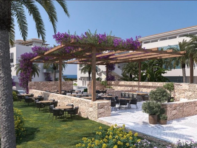 1+1 Gorgeous Garden and Top Floor Apartments by the Sea in an Elite Complex in Kyrenia Esentepe, Cyprus