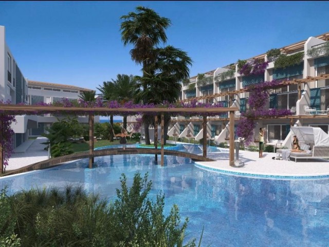 Ganz in der Nähe des Meeres in Zypern Kyrenia Esentepe Duplex 2+1 Ganz besondere Apartments mit vollem Meerblick