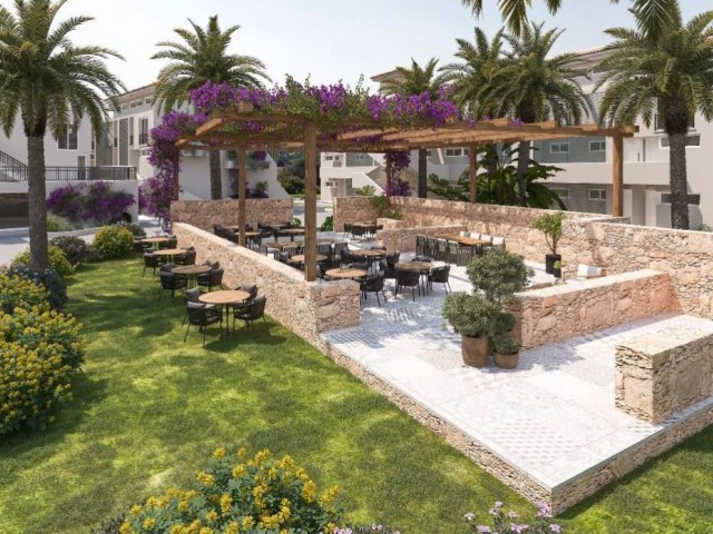 Ganz in der Nähe des Meeres in Zypern Kyrenia Esentepe Duplex 2+1 Ganz besondere Apartments mit vollem Meerblick