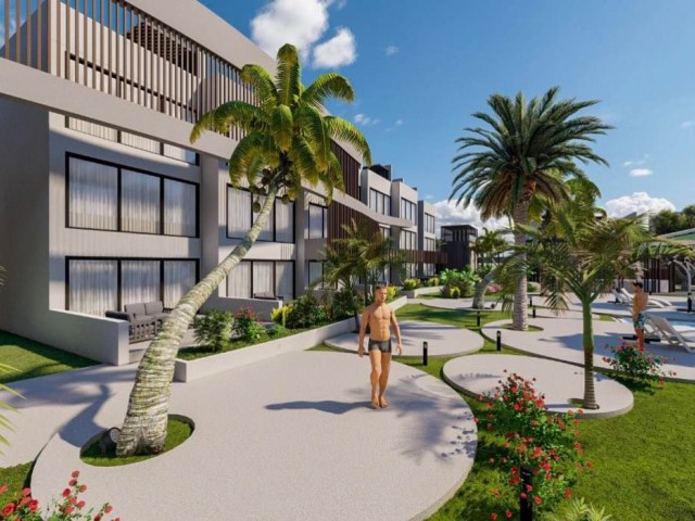 Meerblick-Studio 1+1 und 2+1 Exklusive Apartments in Yeniboğaziçi, Famagusta, Zypern