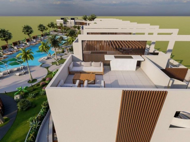 Meerblick-Studio 1+1 und 2+1 Exklusive Apartments in Yeniboğaziçi, Famagusta, Zypern