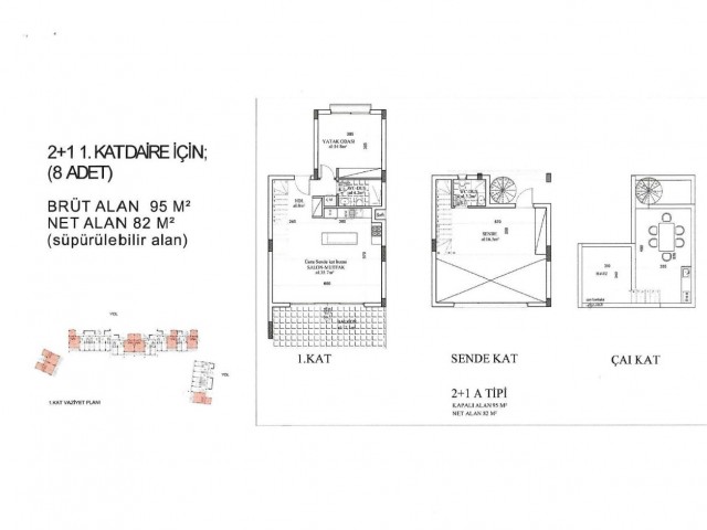 2+1 sehr private Garten- und Dachgeschosswohnungen mit vollem Meerblick auf Zypern Iskele Bosporus