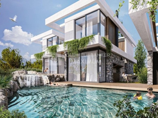 Zu verkaufen 2+1 Villa mit vollem Blick in Esentepe, Kyrenia, Zypern Gehentfernung zum Meer