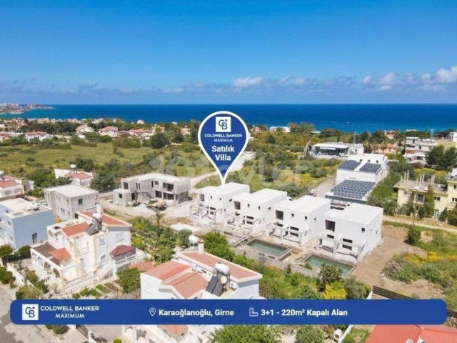 3 +1 Villa for sale in Kyrenia Edremit^te Walking Distance to the Sea. 