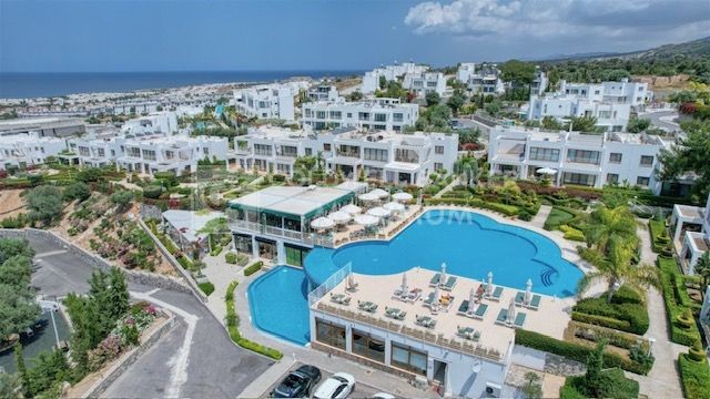 Apartment for sale in 'Sun Valley' Complex with Panoramic Sea View and Pool in Esentepe, Kyrenia