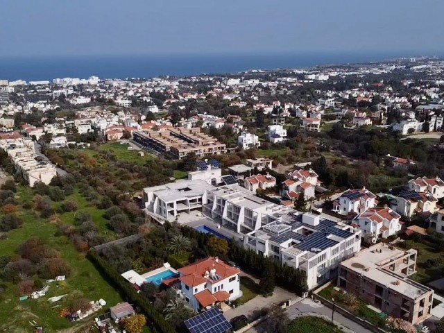 2+1 Flat for Sale with a Pool and Sea and Mountain Views in Doğanköy, Kyrenia, TRNC