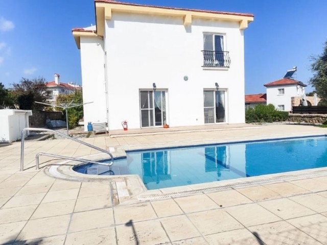 3+1 Villa for Rent in Bellapais, Kyrenia, Cyprus with Private Pool and Large Usage Area