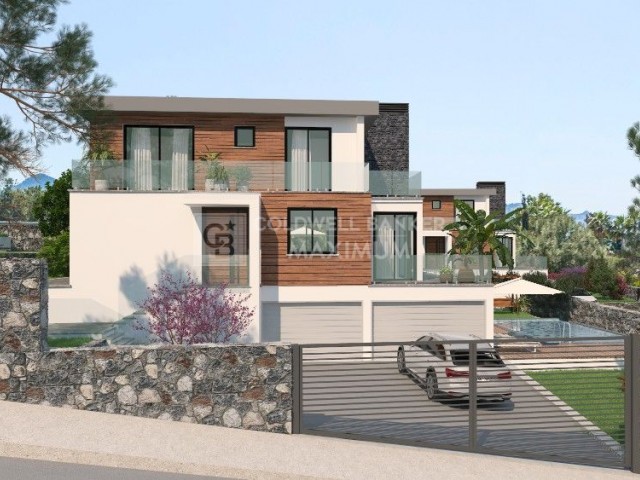 4+1 Triplex Villas with Turkish Title for Sale in Çatalköy, Girne