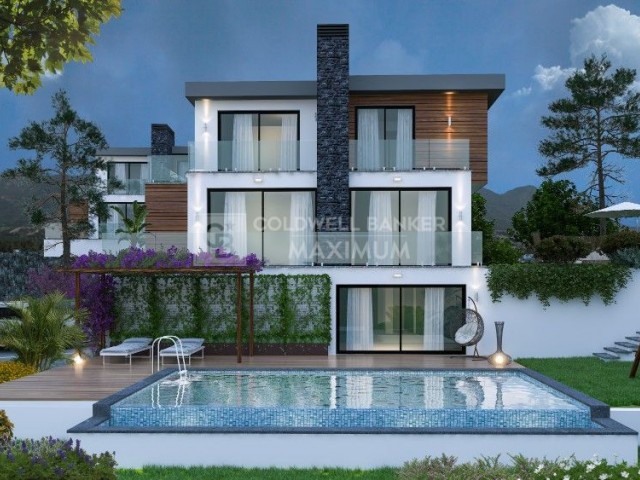 4+1 Triplex Villas with Turkish Title for Sale in Çatalköy, Girne