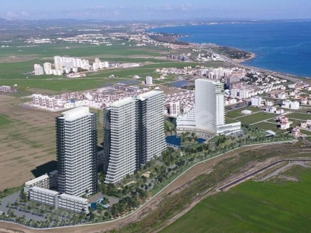 İskele Long Beach Grand Sapphire A Blok'ta  Deniz Manzaralı  1+1 Daire