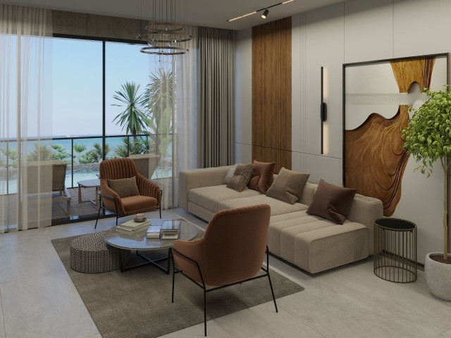 Kıbrıs Girne  Esentepe de Denize Sıfır  Lux  1+1  Muhteşem Penthouse Daire