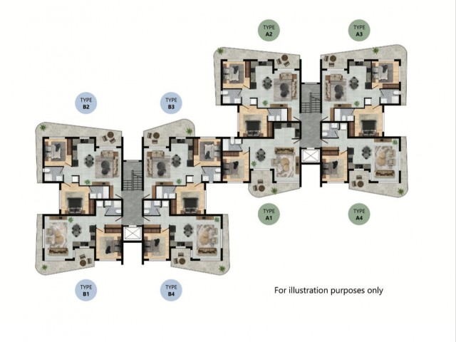 1+1 Apartments for Sale in Iskele Long Beach