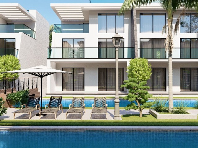 3+1 Duplex-Wohnung zu verkaufen in einem Komplex in Zypern Iskele Long Beach Area
