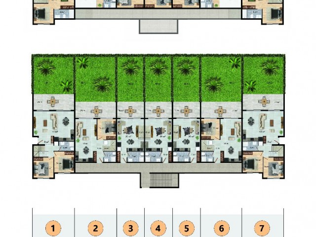 آپارتمان 3+1 دوبلکس با باغ برای فروش در ایسکله لانگ بیچ