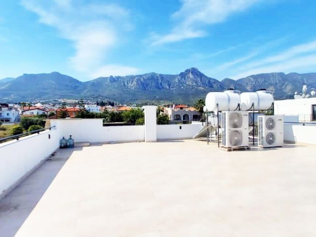 Cyprus, Kyrenia, 3+1 Flat for Sale with Communal Pool, Full Sea View, Spacious Area in Olive Grove