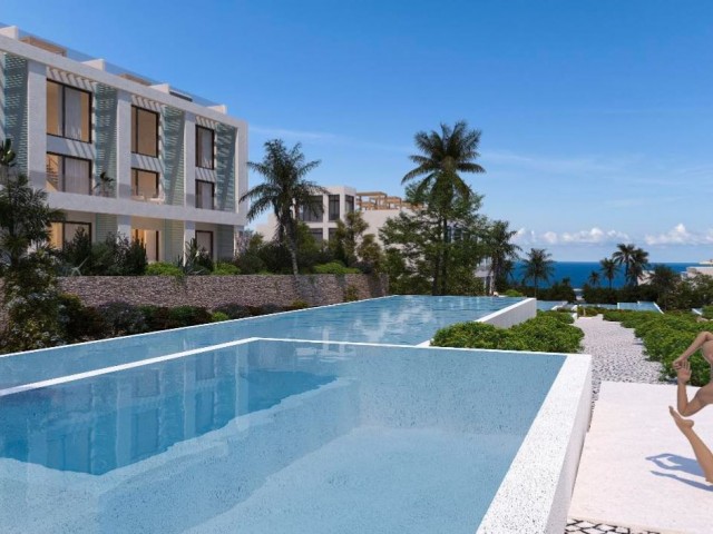 2+1 Penthouse-Maisonette-Wohnung mit einzigartigem Zahlungsplan, 250 Meter vom Meer entfernt in Zypern Girne Esentepe