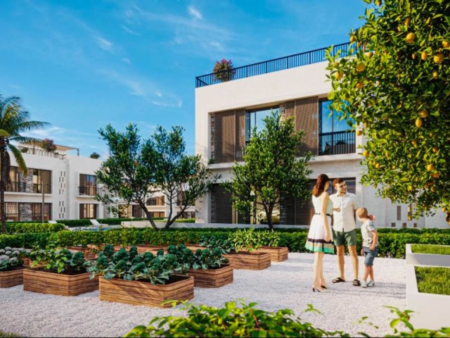 3+1 Villa mit Meerblick und 10 Jahren türkischem Lira-Darlehen im prestigeträchtigsten Projekt Zyperns, Kyrenia Alsancak