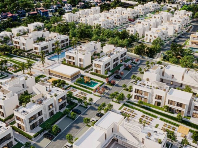 3+1 Villa mit Meerblick und 10 Jahren türkischem Lira-Darlehen im prestigeträchtigsten Projekt Zyperns, Kyrenia Alsancak