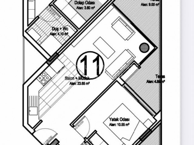 OPPORTUNITY IN CYPRUS GAZİVEREN TURKISH KOÇANLI READY TO MOVE TO THE SEA WALKING DISTANCE 1+1 FLATS