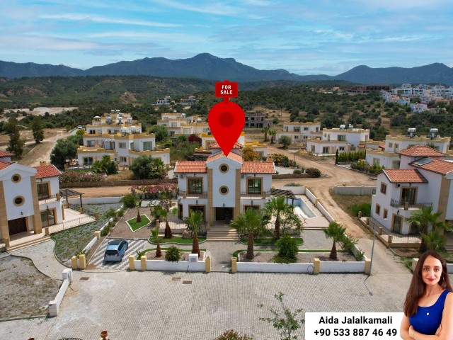 3+1 VILLA FOR SALE IN KYRENIA, ESENTEPE REGION, GOLF RESIDENCE, WITH INCLUSIVE SEA VIEW