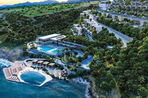 Gartengeschoss-Studiowohnung am Meer in der Gegend von Girne Esentepe