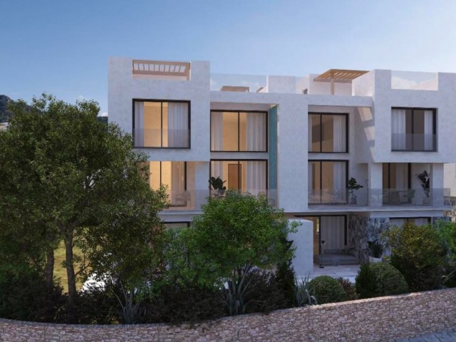 Роскошные апартаменты-студии с 1,2,3 спальнями, видом на море и возможностью оплаты в Кирении, Эсентепе, Кипр