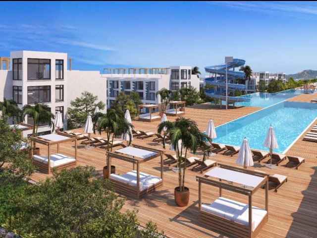 Luxuriöse Studio-Apartments mit 1, 2 oder 3 Schlafzimmern, Meerblick und Zahlungsmöglichkeiten in Kyrenia Esentepe, Zypern