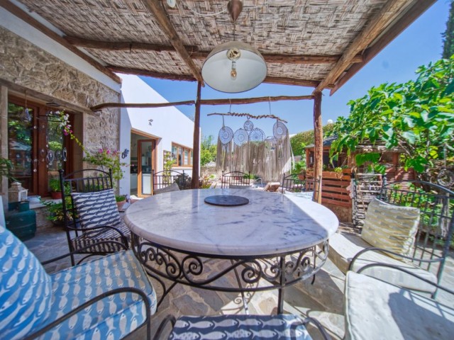 Turkish Made Villa with Private Swimming Pool and Authentic Architecture for Sale in Kyrenia Ozanköy