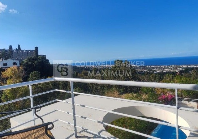 4+1 Villa for Rent with Magnificent Views and Private Pool in Cyprus, Kyrenia, Bellapais Region