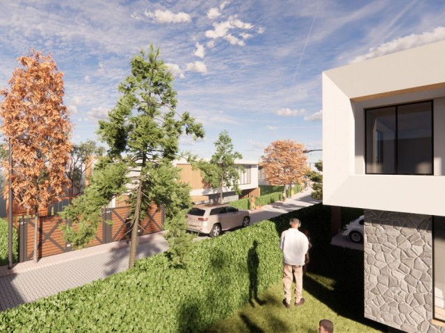 Turkish Made, Modern Design Villas for Sale in Ozanköy, Kyrenia