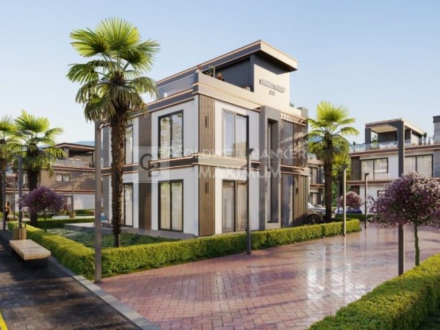 An Opportunity Not to Be Missed, 4+1 Villas with Payment Plan on a 350 m2 Plot Close to the Sea in Lapta, Kyrenia, Cyprus