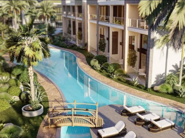 A Life Close to the Sea in Cyprus Kyrenia Karşıyaka Modern Studio 1,2,3 Bedroom Apartments