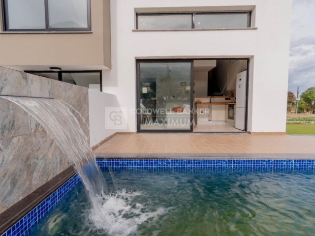 Single Authority Fully Furnished Twin Villa with Private Pool in Cyprus Kyrenia Karşıyaka with Zero Payment Plan