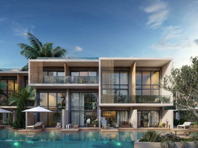 Neues 1+1 Penthouse an einem luxuriösen und prestigeträchtigen Standort mit türkischem Titel in Zypern Kyrenia Karşıyaka