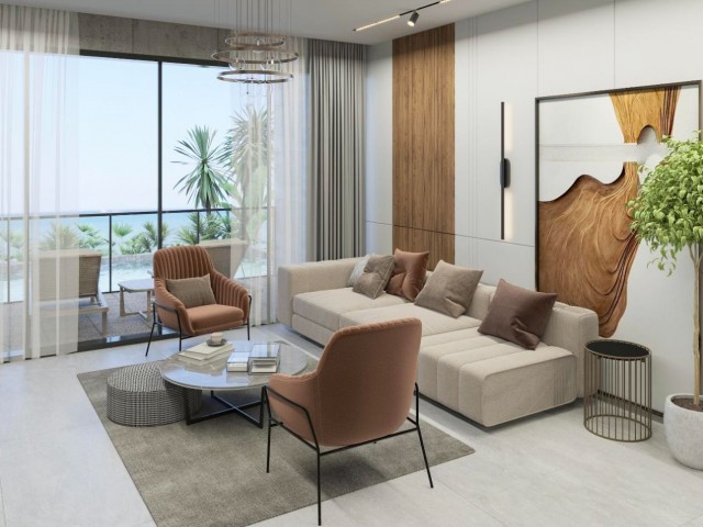 Neues 1+1 Penthouse an einem luxuriösen und prestigeträchtigen Standort mit türkischem Titel in Zypern Kyrenia Karşıyaka