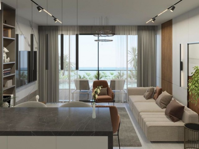 New 1+1 Penthouse in a Luxurious and Prestigious Site with Turkish Title in Cyprus Kyrenia Karşıyaka