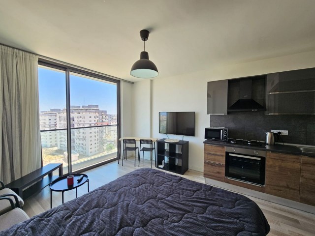 1+0 Furnished Ultra Luxury Apartment For Sale In The Most Beautiful Building Of Famagusta In Famagusta Center, Trnc