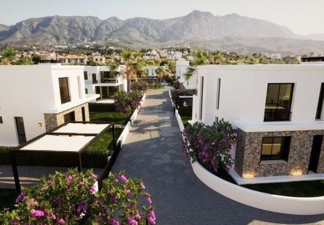 3+1 Luxury Villas For Sale With Payment Plan In A Complex Under The Ring Road In Edremit In Kyrenia In Trnc