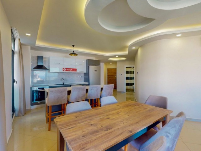 4+1 Triplex Penthouse for Sale with Private Terrace Swimming Pool in a Complex in the Center of Kyrenia, TRNC