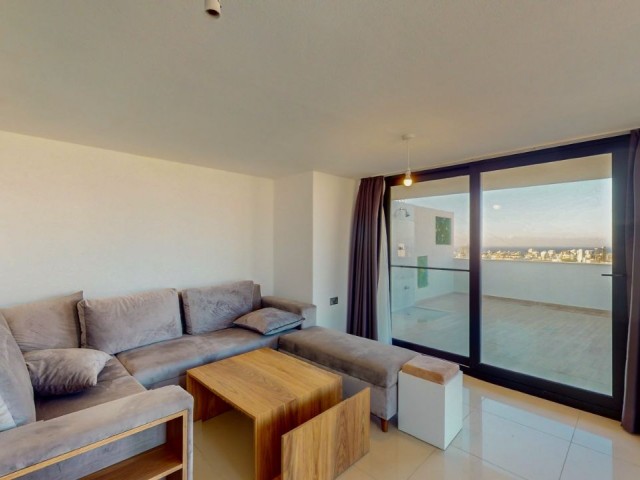 4+1 Triplex Penthouse for Sale with Private Terrace Swimming Pool in a Complex in the Center of Kyrenia, TRNC